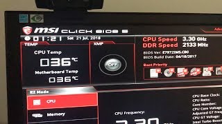 Actualizando la BIOS paso a paso en una MSI B150M MORTAR Julio 2018 [upl. by Kulseth]