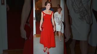 Catherine wore a striking red dress for Canadian Reception amp paid tribute to Canada w an accessory [upl. by Rellim753]