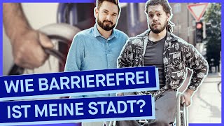 Mit dem Rollstuhl in die Öffis Banken und Bars – klappt das jetzt endlich [upl. by Omar]