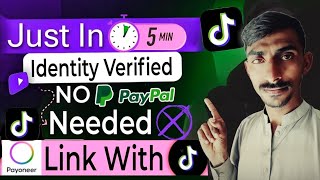 How To Add Tex information Without TIN Number How To add Payoneer No Need PayPal tiktokmonetizat [upl. by Querida749]