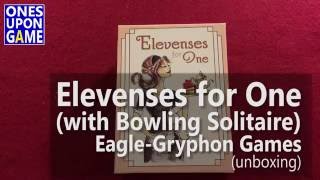 Elevenses for One with Bowling Solitaire  unboxing [upl. by Pierette]