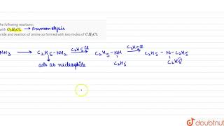 Write chemical equations for the following reactions i Reaction of ethanolic NH3 [upl. by Windy]