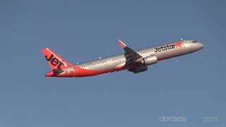 Jetstar A321251NX VHOFS  Departure from Sydney [upl. by Shelagh]