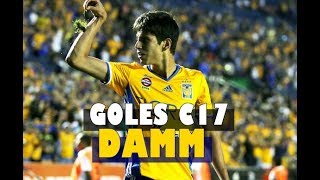 Goles de Jurgenn Damm Clausura 2017 con Tigres UANL [upl. by Aikcir547]