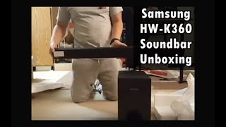 Samsung HWK360 Soundbar Unboxing [upl. by Sanderson]