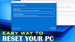 How to Reset Your PC  Windows 10 amp 11 Tutorial [upl. by Plantagenet]