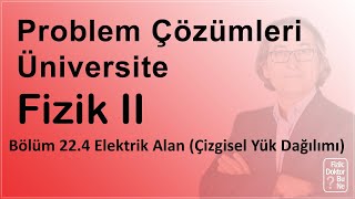 Üniversite Fizik II  Bölüm 224 Elektrik Alan Çizgisel Yük Dağılımı [upl. by Euqinu]