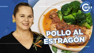 RECETA DE POLLO AL ESTRAGÓN [upl. by Dallon]