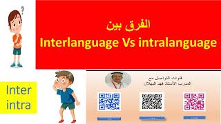 Interlanguage Vs Intralanguage [upl. by Pussej181]