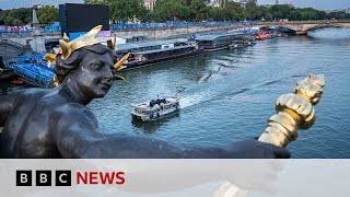 Paris 2024 Olympics Men’s triathlon postponed over poor water quality  BBC News [upl. by Sublett]