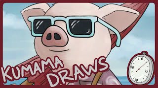 Pigling Bland  Art Time Lapse [upl. by Hsina585]