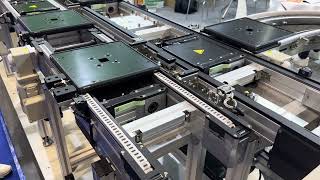 Automated Assembly Line by Vitrans roller chain pallet conveyor transfer system compare to bosch [upl. by Lyndy587]