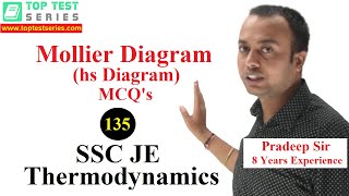 Mollier Diagram hs Diagram Questions in Hindi Thermodynamics SSC JE Classes 135 Mechanical [upl. by Ellesig]