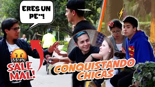 CONQUISTANDO CHICAS EN LA CALLE CON FRASES DE REGGAETON FT SANTIMAYE  JAVIER  ALEJO [upl. by Bevus]