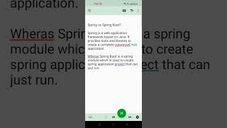 Spring vs Spring Boot springbootinterviewquestions [upl. by Atlee4]