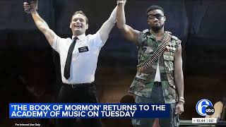 6ABC Interviews THE BOOK OF MORMON Cast Member Lamont J Whitaker [upl. by Sonnnie476]