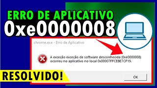 O APLICATIVO não PODE INICIAR corretamente 0xe0000008 0xc000007b ou 0xc000012b [upl. by Eittel]