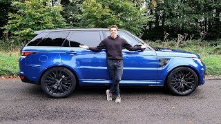 MY NEW RANGE ROVER SPORT SVR  FIRST DRIVE [upl. by Ydur544]