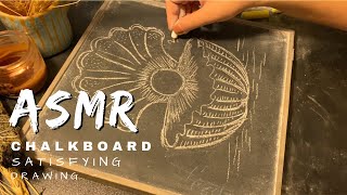 ASMR chalkboardchalkboard soundreally satisfying and relaxing sound [upl. by Esela]