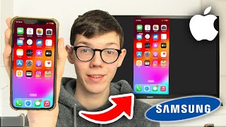 How To Airplay iPhone To Samsung TV  Full Guide [upl. by Orford]