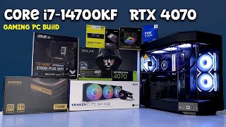 New i714700KF Rtx 4070 12GB Gaming Pc Build 2024 [upl. by Dnomyaw678]