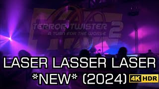 Terror Twister 2 quotLaser Laser Laserquot New 2024 4k HDR At Six Flags Great America [upl. by Anatolio]