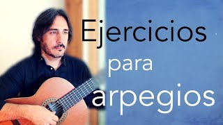 Ejercicios para Arpegios Guitarra clásica Toni Iñiguez [upl. by Vladimir]