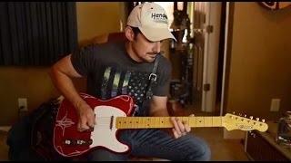 Brad Paisley Demos Crook Custom Red Sparkle TStyle Guitar [upl. by Hughmanick]