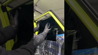 Installing 5 nano ceramic tints on a Hyundai KONA using 2 stage method  tintbustersprayer [upl. by Dnaleel]