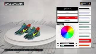 NBA 2K17 Shoe Creator  Nike Kobe 6 quotPreludequot [upl. by Aisetal710]