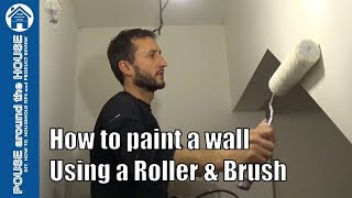 How to paint emulsion using a roller and brush beginners guide DIY painting made easy [upl. by Ginzburg137]