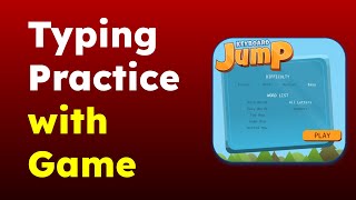 Typing Game Keyboard Jump for kids Learn typing with fun [upl. by Assilanna]