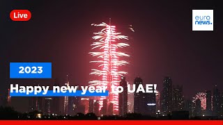 Watch fireworks in Dubai and Ras Al Khaimah as the UAE welcomes 2023 [upl. by Ailemac]