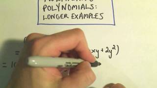 Multiplying Polynomials  Slightly Harder Examples 3 [upl. by Arron]