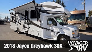 2018 Jayco Greyhawk 30X Class C Motorhome Video Tour  Voyager RV Centre [upl. by Udela967]