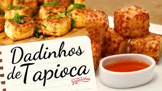 DADINHOS DE TAPIOCA PETISCO RÁPIDO E FÁCIL COM 4 INGREDIENTES  RECEITINHAS [upl. by Wake711]