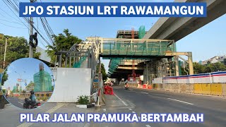 Update Pembangunan Jalur LRT Jakarta Fase 1B VelodromeManggarai Zona 1 27102024 [upl. by Chally]