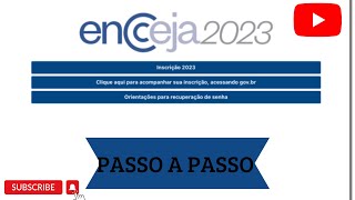 COMO SE INSCREVER NO ENCCEJA 2023 PASSO A PASSO [upl. by Ghiselin]