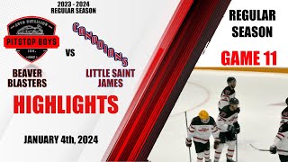 Game 11 vs Little Saint James Highlights 20232024 [upl. by Yelsek]