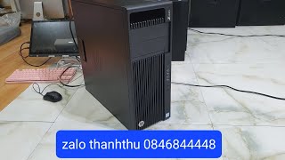 Đã bán PC HP Z440 Workstation xeon  24 28Cpu ram 32 ssd 256 hdd 2T card rời 4G pc [upl. by Axela]