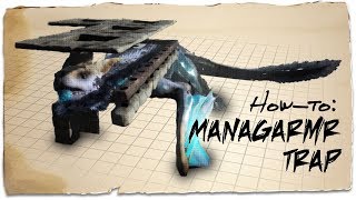 How to build a Managarmr taming trap  ARK Extinction  Building Tips [upl. by Clovah]