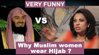 why Muslim WOMEN wear HIJAB  why Muslim MEN keep BEARD  Brigitte Gabriel Vs Mufti Menk VERY FUNNY [upl. by Adnaw537]