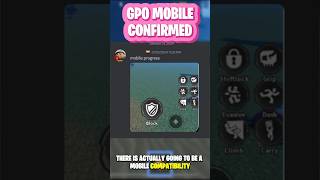 Will GPO Coming To Mobile Save The Game shorts [upl. by Nahtanohj877]