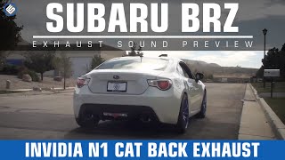 Invidia N1 Cat Back Exhaust Titanium Tips Subaru BRZ  Scion FRS [upl. by Anerac]