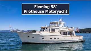 Fleming 58 Pilothouse Motoryacht quotDAYBREAKquot  2016  Walkthrough Tour [upl. by Silbahc342]