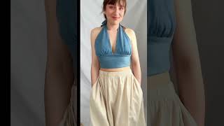 Sew The Halter Neck Top with free pattern [upl. by Forbes]