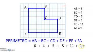 Perimetro dei poligoni con il foglio a quadretti [upl. by Ycnaf404]