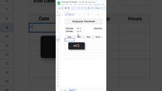 Create an Employee Timesheet in Google Sheets [upl. by Eelnayr]