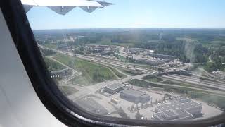 Nordic Regional Airlines ATR 72500 Landing at HelsinkiVantaa Airport  June 2017 [upl. by Yme]