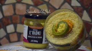 Cous Cous orientale con hummus di ceci e churry🥰 [upl. by Cailean]